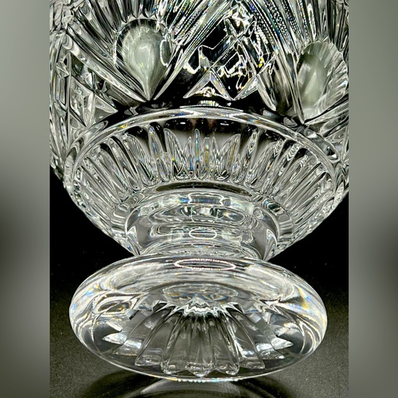 Vintage Godinger Shannon Crystal Footed Candy Dish Bowl with Lid Heavy 8.5 in - Picture 11 of 13